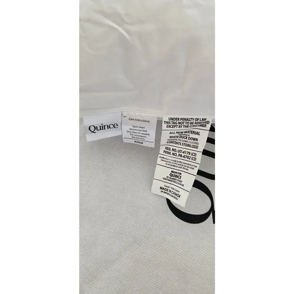 Quince Premium King Down Medium Pillow